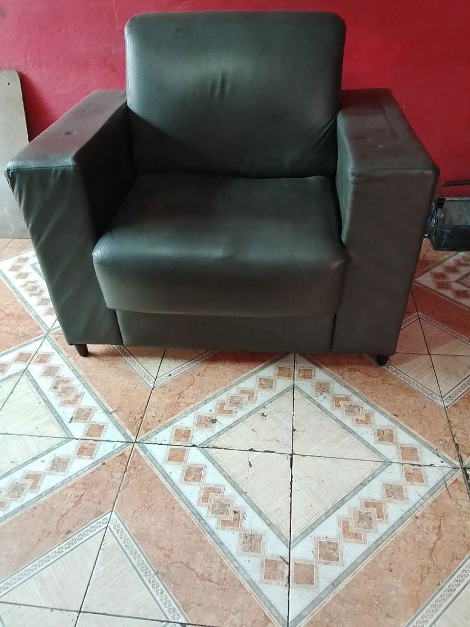 Poltrona em couro