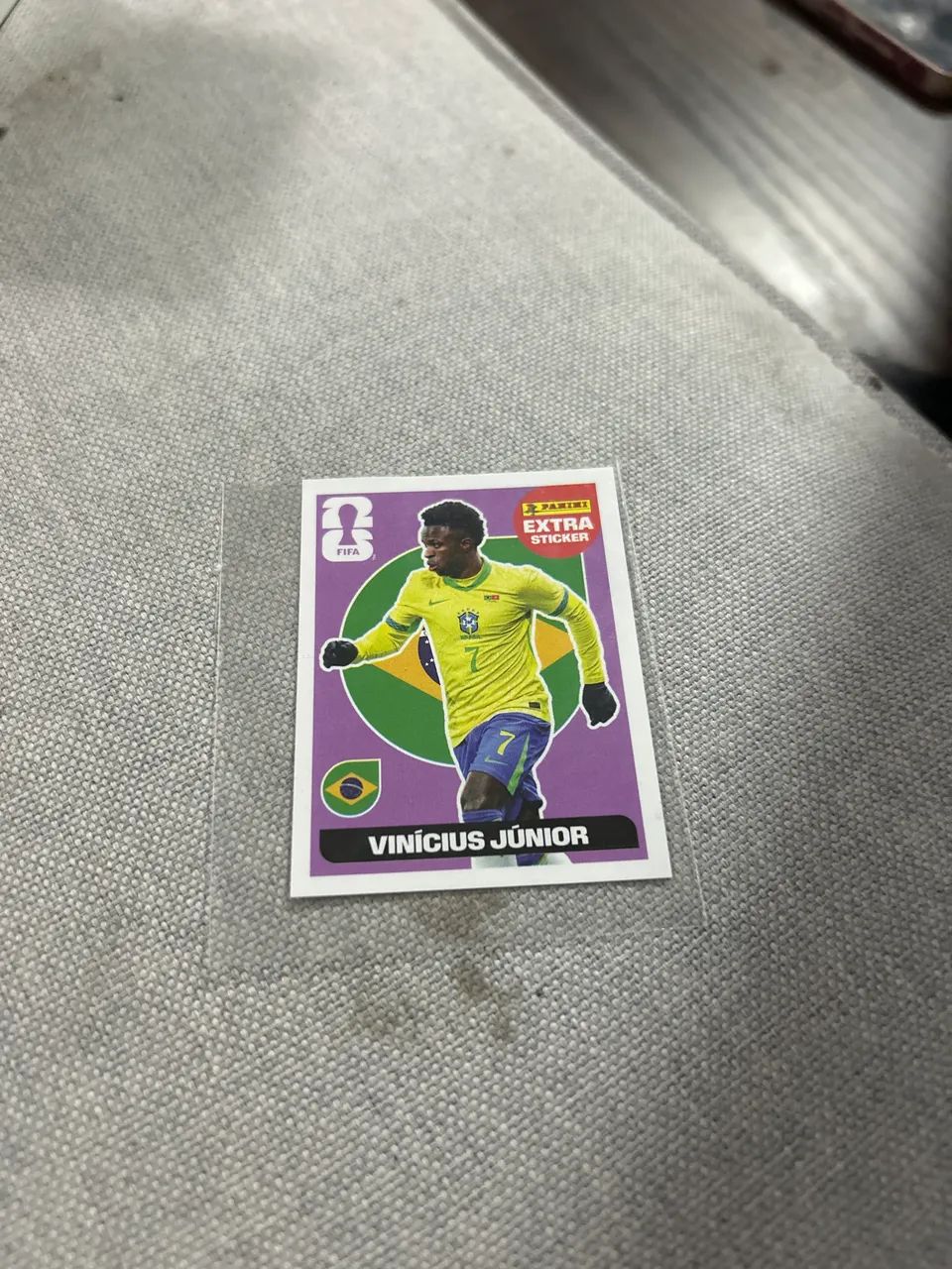 Figurinha extra sticker Vinicius Júnior 