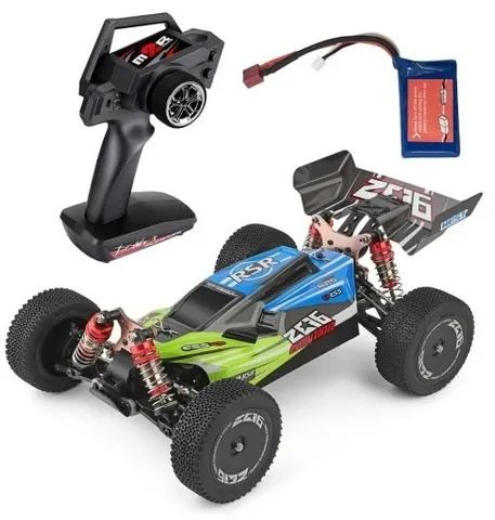 Automodelo Buggy WLToys 144001 1/14 4x4 chassi em alumínio !!! - Foto 3