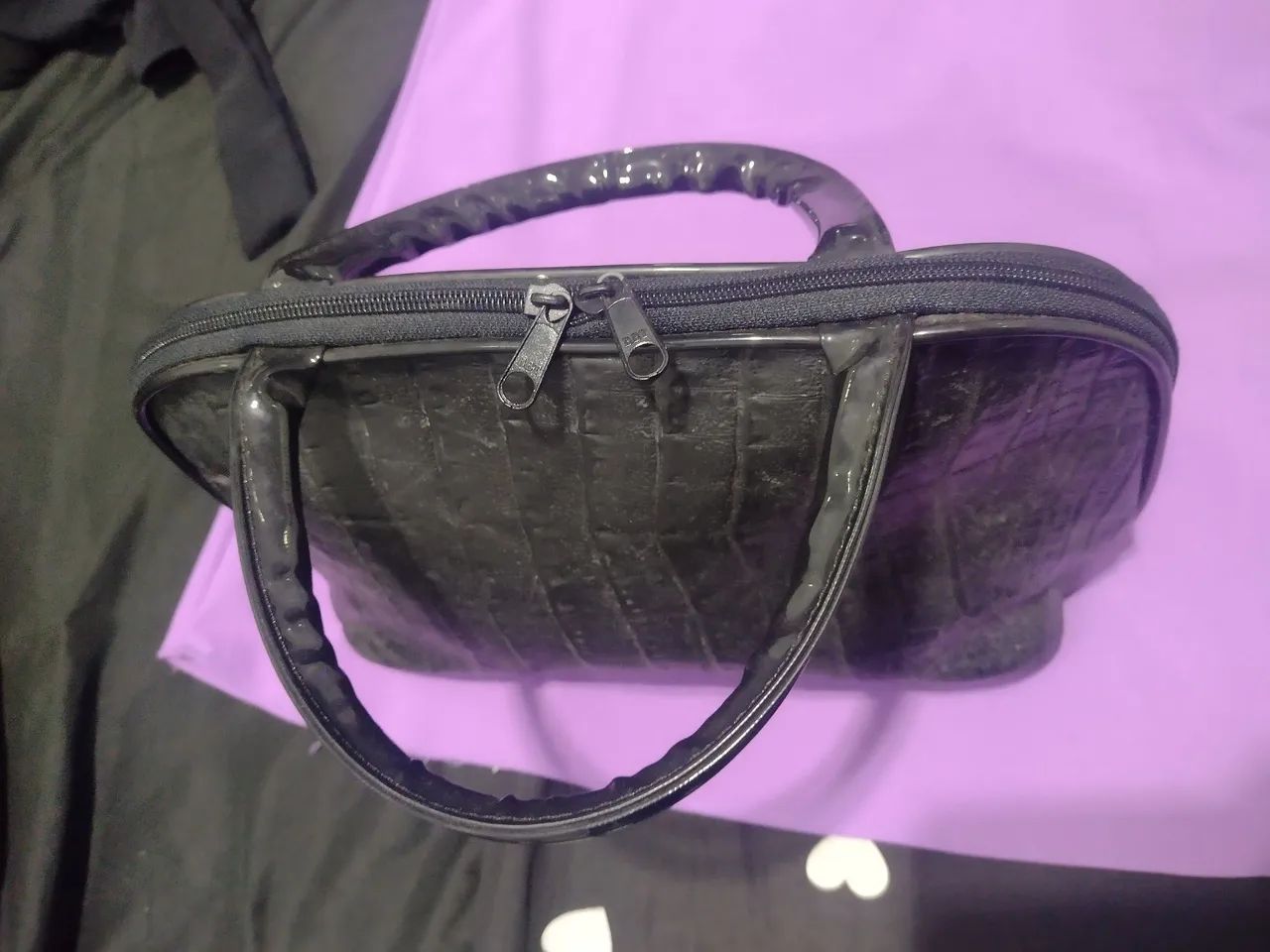 Bolsa de ombro preta  - Foto 4