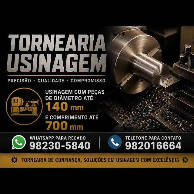 Serviços de Tornearia e Usinagem em Marília - Qualidade e Preço Baixo