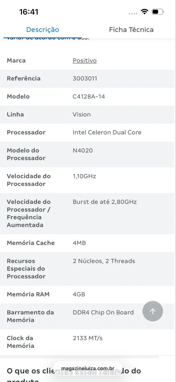 NOTEBOOK POSITIVO 