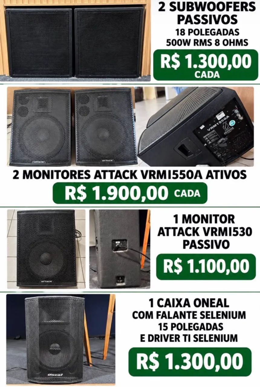 Caixa de Som profissional 
