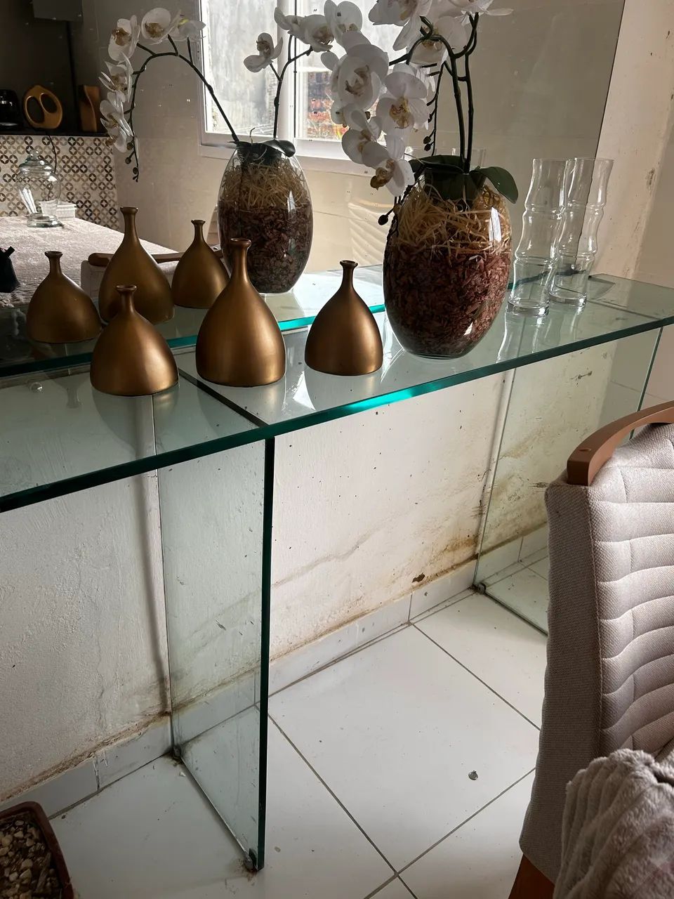 Bancada de vidro 