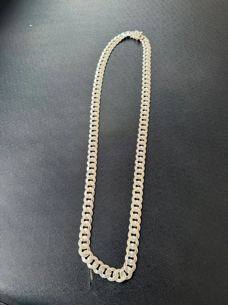 Cordão de prata 13mm, 80cm