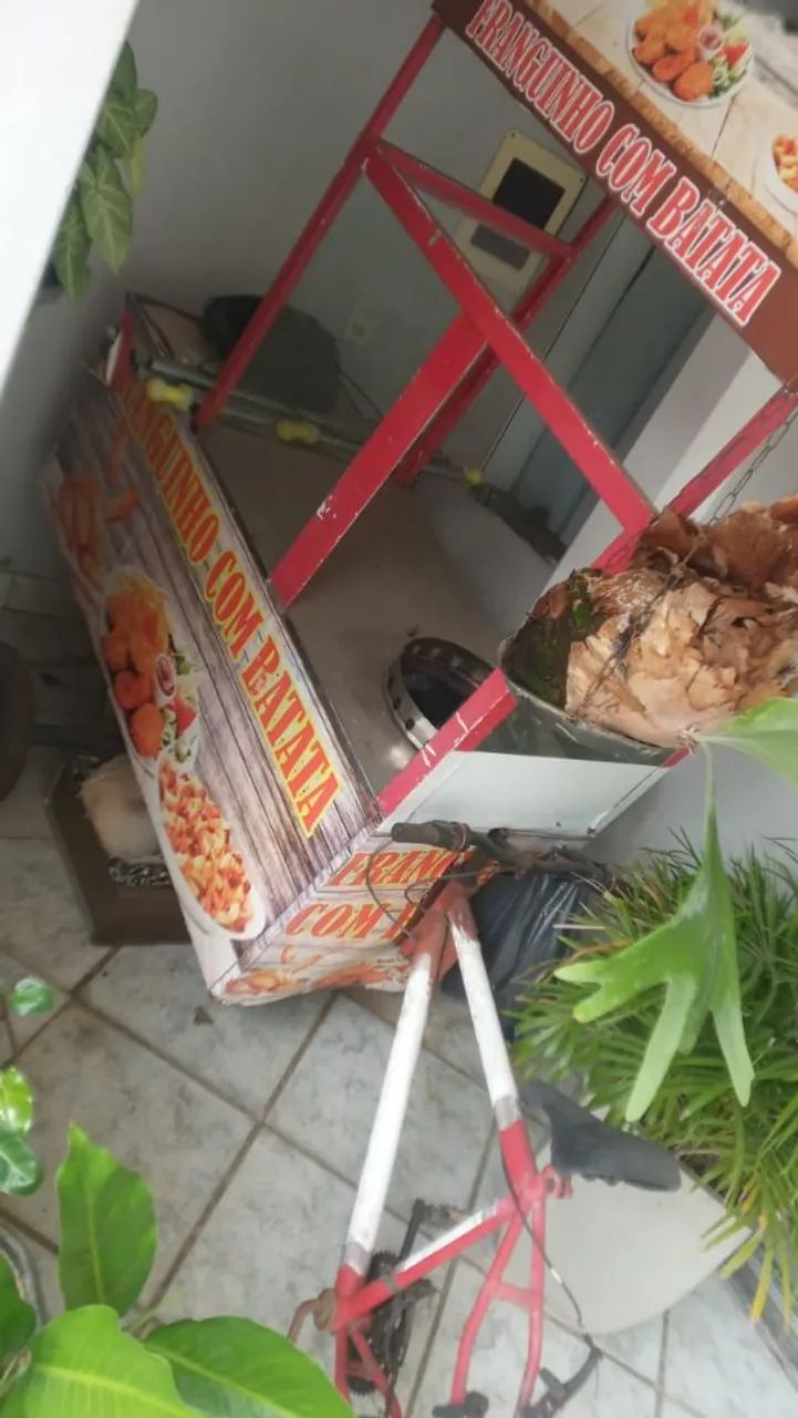 Carrinho de franguinho e batata