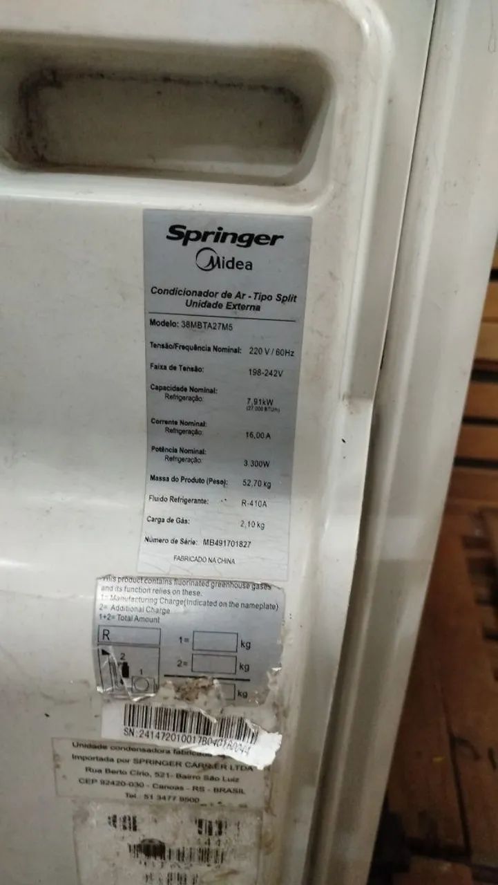 Ar condicionado multi-split 27.000 Btu's Midea com evaporadora de 9000 Btu's. - Foto 3