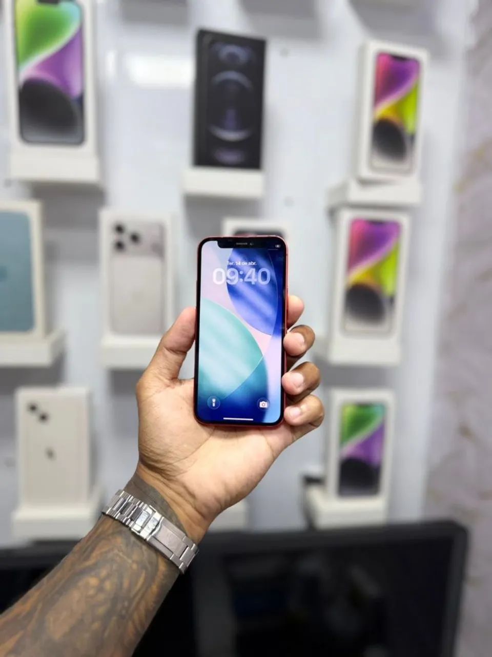 IPHONE 12 MINI 128GB<br>SEM FACE ID<br>R$ 1.199,00 - Foto 2