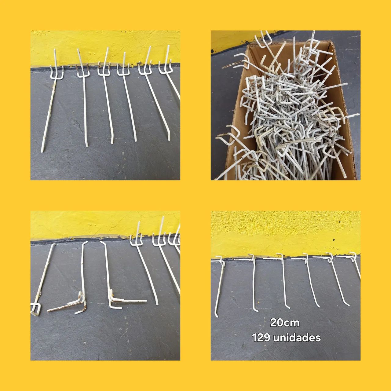 Ganchos para tela 20cm