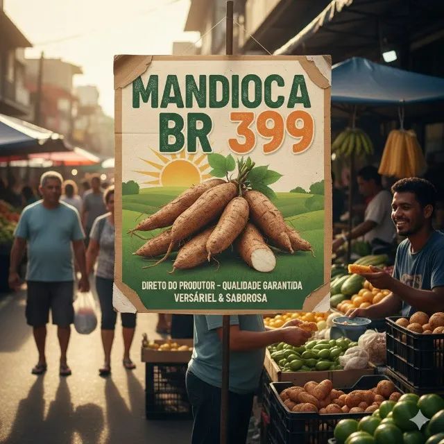 rama da mandioca  amarelo brs 399 