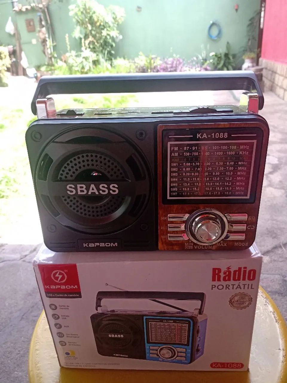 Rádio portátil retro bluetooth 