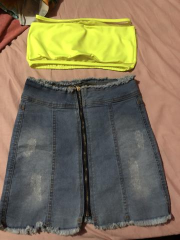 Bermudas saia conjuntos
