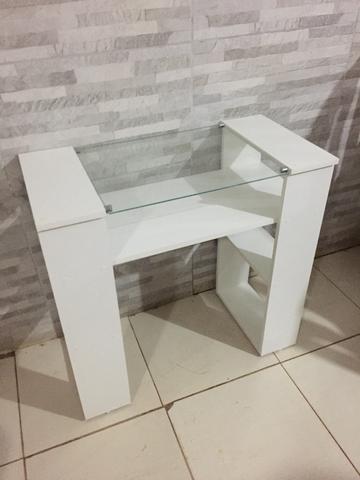 Mesa para serviço de manicure em MDF/vidro - Foto 3