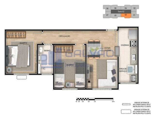 MR- Colina de Laranajeiras, Venha para o Boa Esperança, Apto 2Q/elevador e Lazer completo - Foto 9