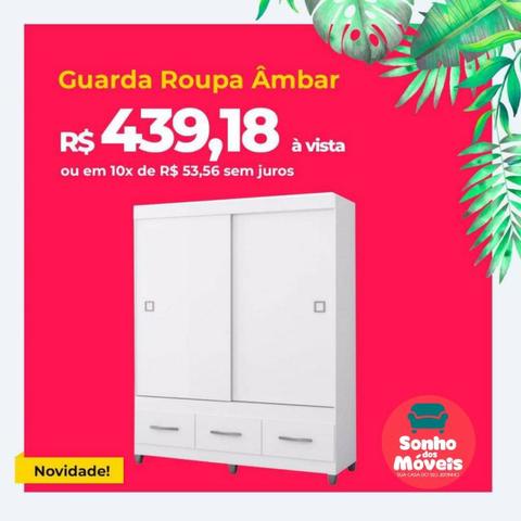 Sonho dos mòveis - Guarda roupas Luxo várias cores Receba amanhã envie seu pedido *
