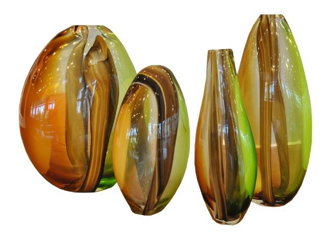 Conjunto 4 Vasos Murano Fino Moveis