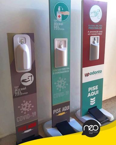 Totem para Álcool em Gel a partir de R$ 250,00