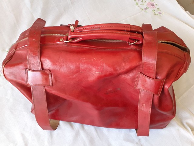 Bolsa em couro legítimo,  anos 70. - Foto 4