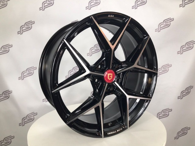 Rodas Gisa Stharlight Preto Diamantado 5x112 - 20x8,5 aro 20 tala 8,5 - Foto 3