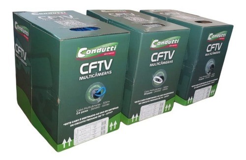 Cabo de rede CFTv Condutti 305m (distribuidora jk eletronicos,honestidade e qualidade)