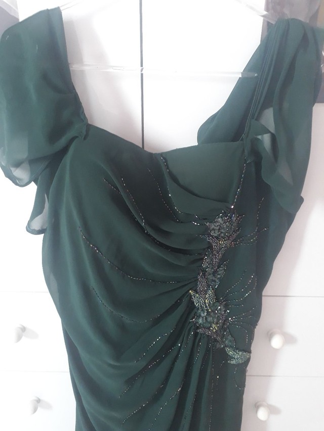 Vestido longo de festa verde  - Foto 5