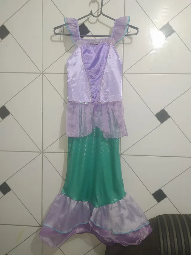 Fantasia Sereia Infantil de 3 a 5 Anos, Roupa Infantil para Menina Nunca  Usado 92214237