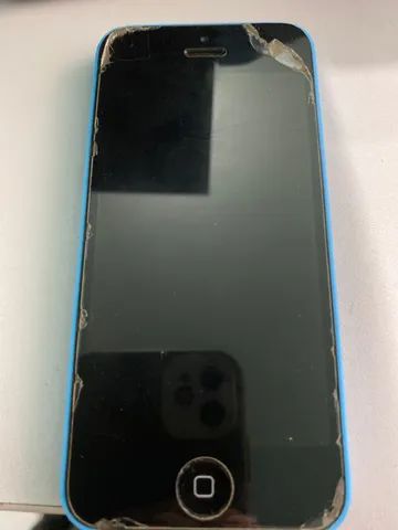 iPhone 5c Azul estragado