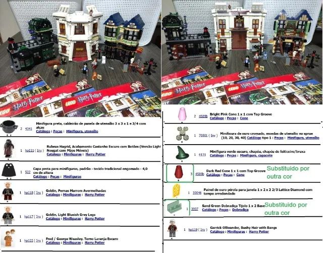 Lego Set 10217 beco Diagonal ( Harry Potter ) - Hobbies e coleções - Centro  (São Sebastião), Brasília 1231630353