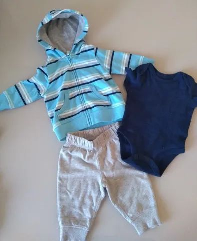 Trio de inverno Carter menino 3 meses