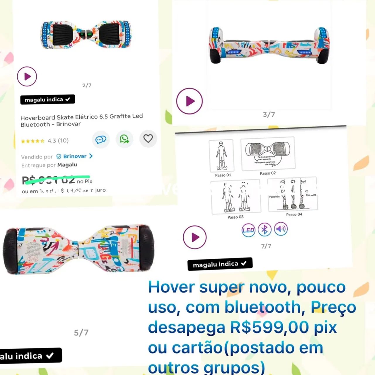 Hover board (pouco uso)