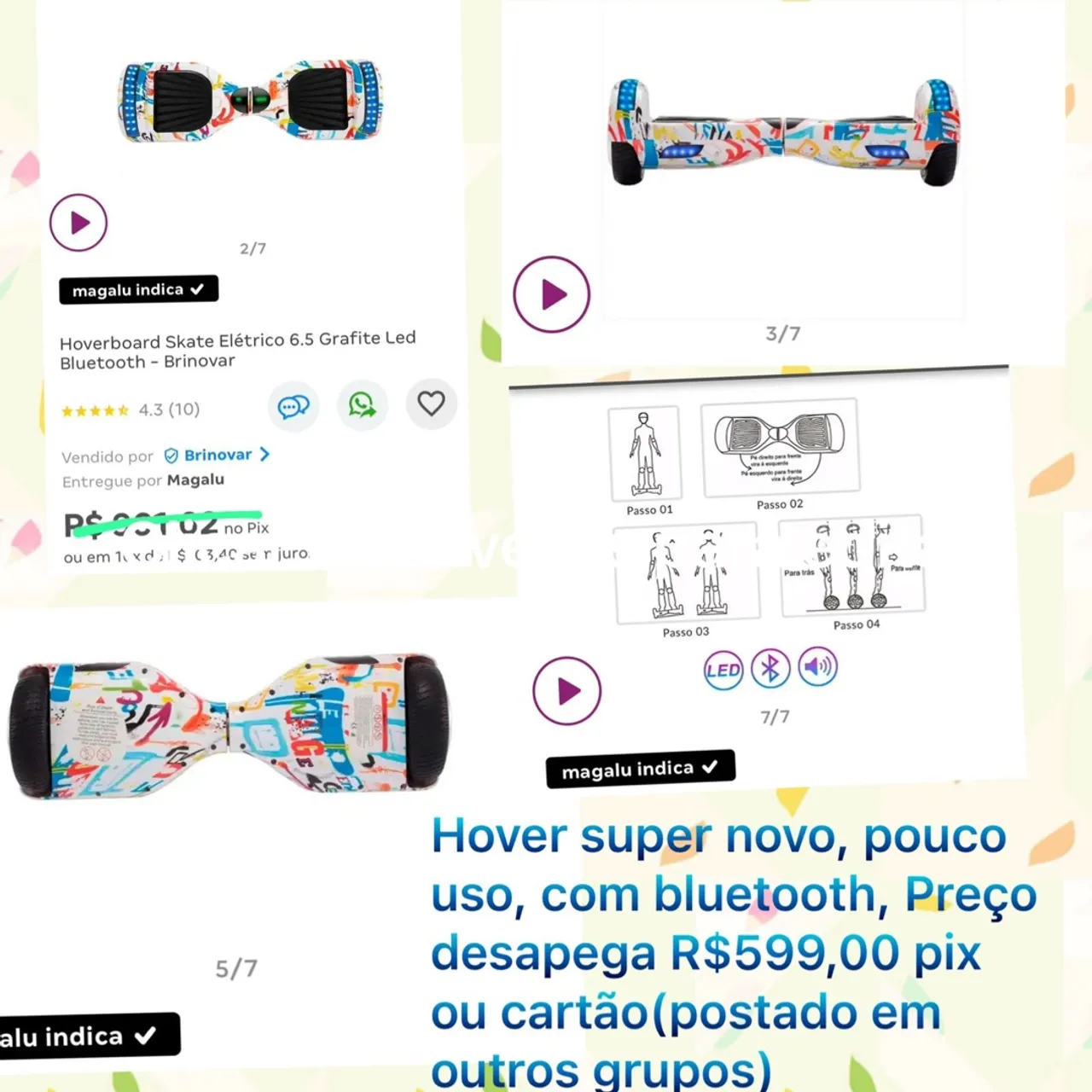 Hover board (pouco uso)