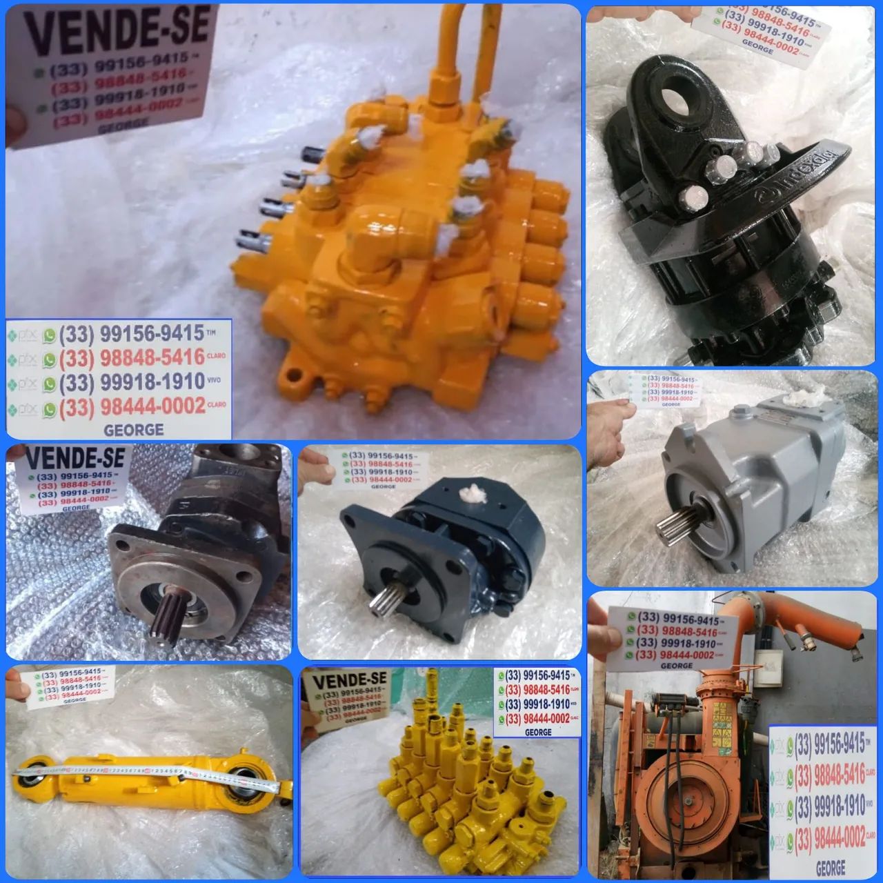 COMANDO HIDRÁULICO RETROESCAVADEIRA  - Foto 2