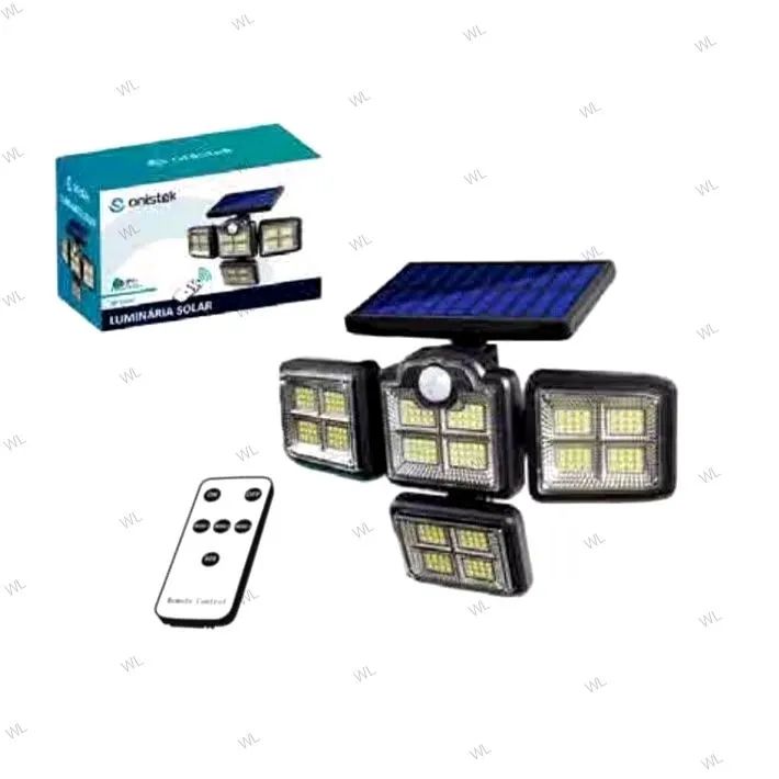 Luminária Solar Led, Giratória e Dobrável com Controle!