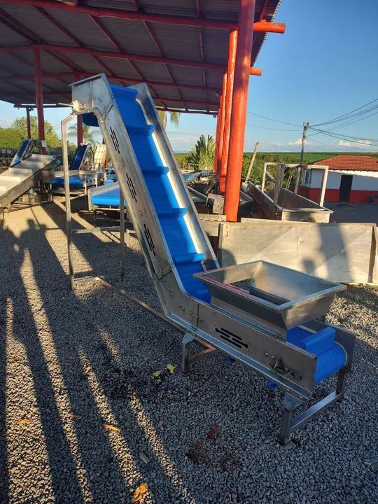 Lote de esteiras em inox 