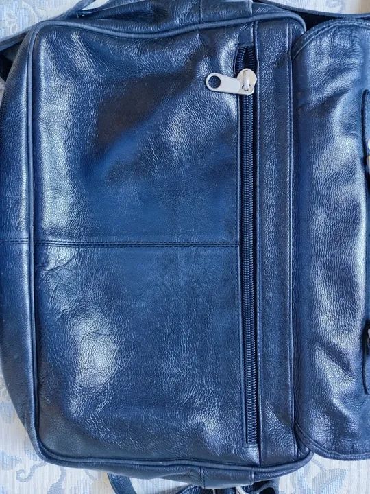 Pasta de mão e ombro em couro 100% legítimo - Foto 3