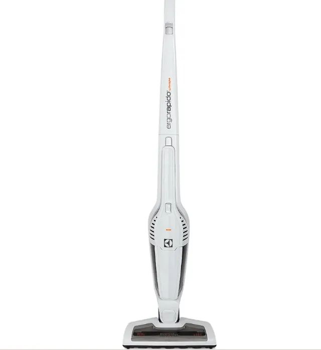 Aspirador de Pó Vertical Sem Fio Electrolux Ergorapido 2 em 1 Cyclone até 21 min Branco (E
