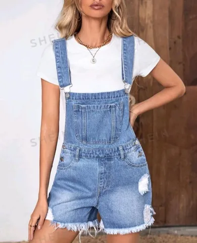 *PROMOÇÃO* JARDINEIRA JEANS - TAM G
