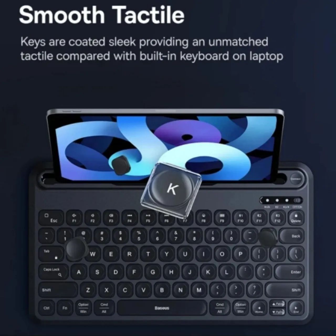 Teclado Baseus Sem fio Recarregável para Tablet - Foto 2
