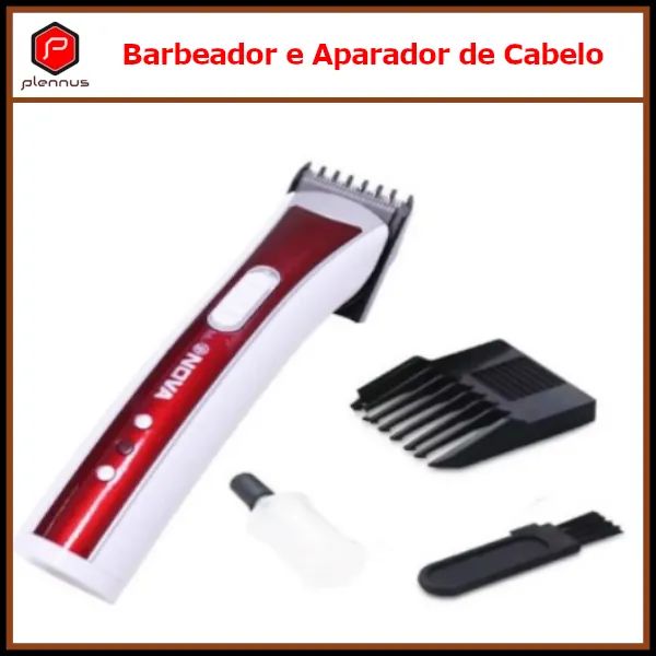 Barbeador e Aparador de Cabelo / Barba Portátil com Bateria Recarregável z023  - Foto 4