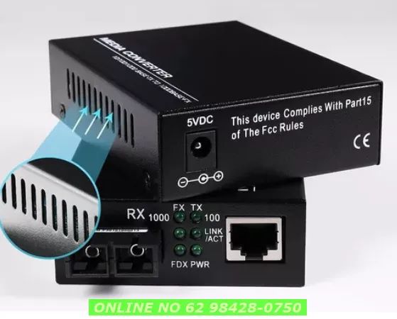 Conversor Mídia Fibra Óptica Par A+b Gigabit 1000 Mbps Rj 45 - Foto 3