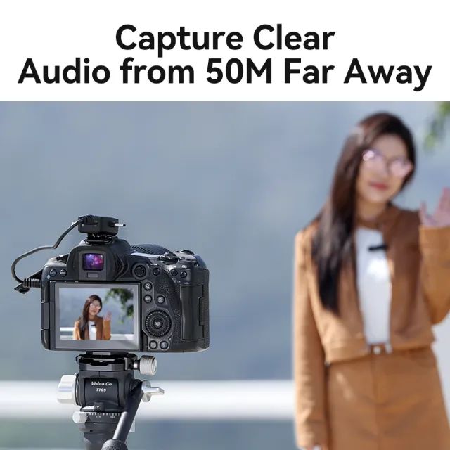 Microfone Sem Fio Ulanzi V6 3 em 1 Funciona Iphones, Android e Cameras - Foto 2