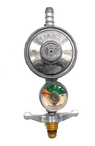 chave registro regulador fogão a gas c/manometro iargas 2000/06b 2kg  0400149 - Foto 3