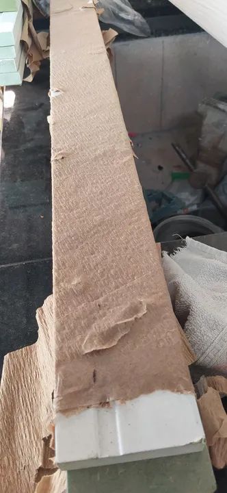 20m rodapés branco frisado de 7cm. - Foto 2