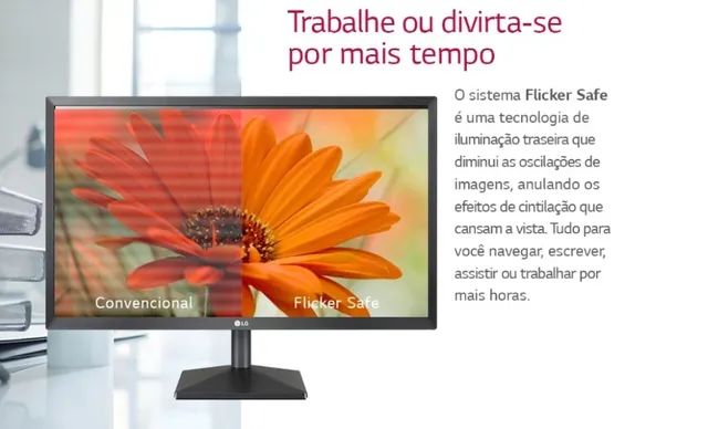 Monitor LG Led 21,5" 22MK400H Full HD 1920x1080 Freesync - Bivolt (NOVO) - Foto 5