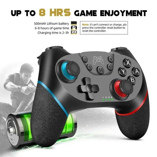 Controle sem fio bluetooth para Switch, PC, Android - Foto 5
