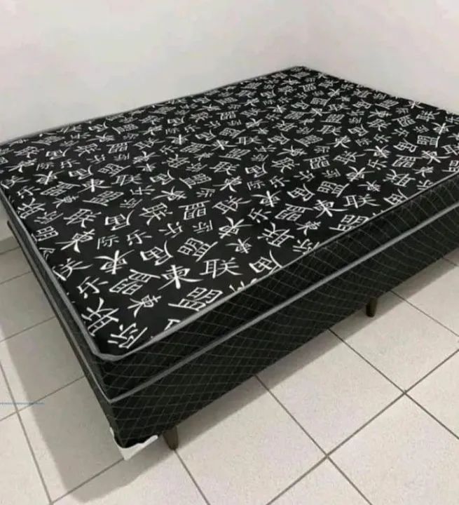 Cama Box de casal nova, com espuma de alta qualidade  - Foto 2