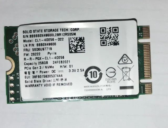 Nvme 256gb Cl1-4d256