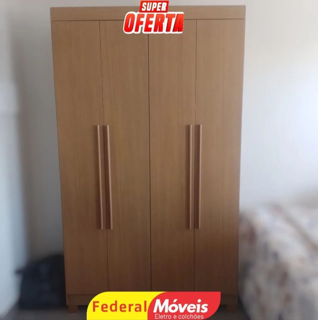 Guarda Roupa 4 Portas - Novo, Bonito e Funcional!