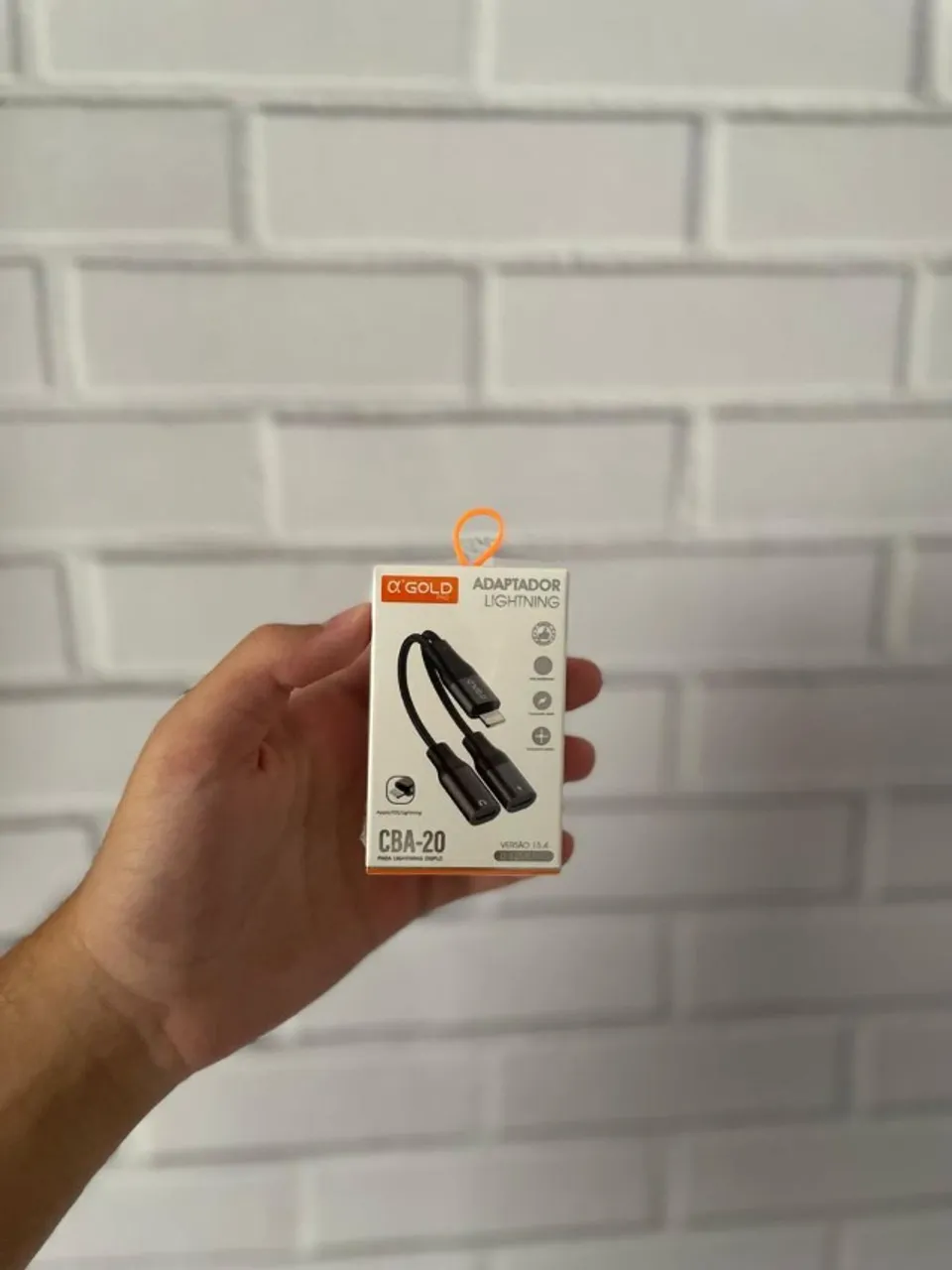 Cabo Adaptador para Fone e Carregador iPhone Lightning AGold (Fazemos entregas!)
