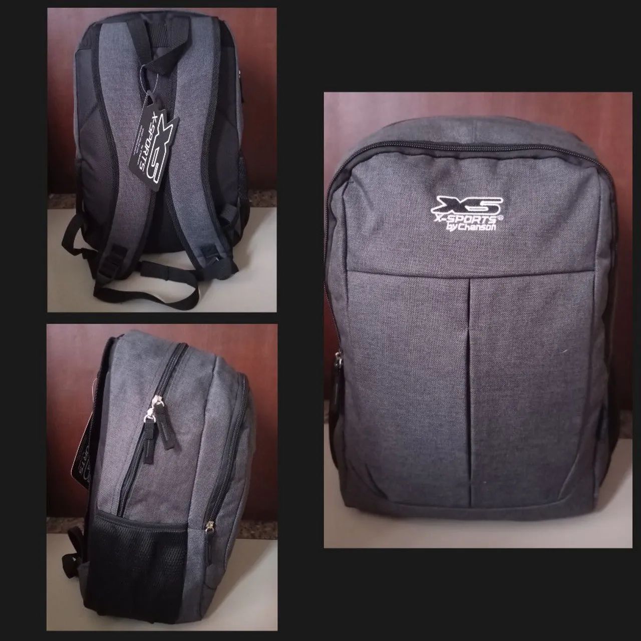 Mochila X-Sports by Chanson - Cinza e Preto  - Foto 3